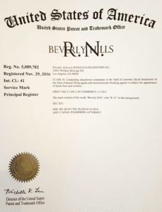 Beverly Hills RN Trademark and Patent Notice